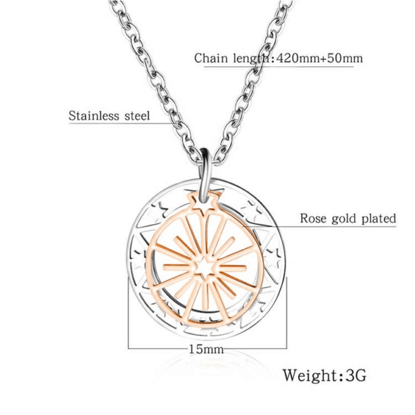 Fashion Design Small Star Ferris Wheel Collarbone Chain Pendant Necklace For Girls - Bild 2