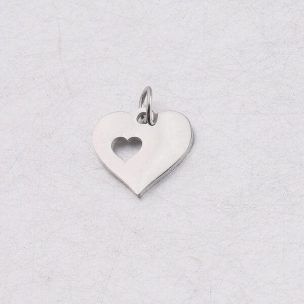 13*16mm Full Polished Small Diy Stainless Steel Jewelry Findings Love Heart Pendant With Jump Ring - Image 6