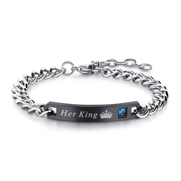 European Jewelry Wholesales Titanium Steel Girlfriend Personalied Couples Bracelets - Image 6