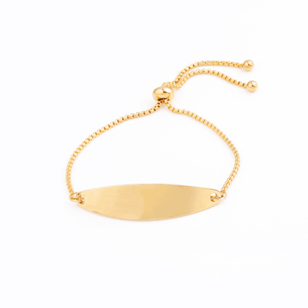 Mirror Polished Stainless Steel Diy Engraved Blank Bar Bracelet Adjustable Slider Box Chain - Image 6