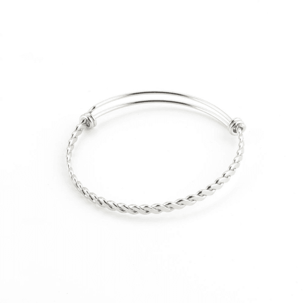 4mm Twist Bangle Adjustable Stainless Steel Polished Custom Charm Diy Wire Bangle Bracelet 55mm 60mm 65mm - Image 6