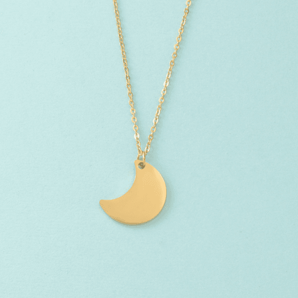 Wholesale Low Price Moon Necklace Custom Stainless Steel Women Pendant Necklace - Image 2