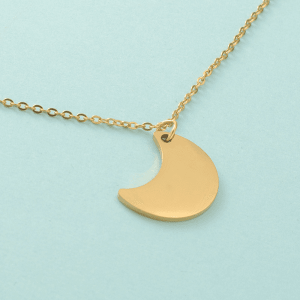 Wholesale Low Price Moon Necklace Custom Stainless Steel Women Pendant Necklace - Image 3