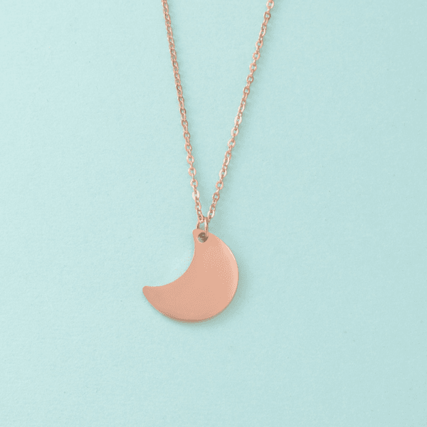 Wholesale Low Price Moon Necklace Custom Stainless Steel Women Pendant Necklace - Image 4