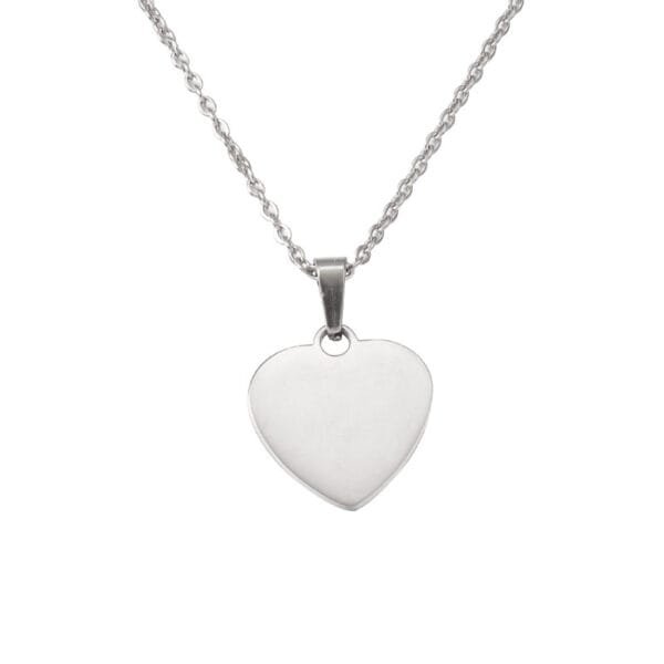 High Quality 18K PVD Non Tarnish Stainless Steel Mirror Polished Heart Pendant Necklace for Girlfriend - صورة 5
