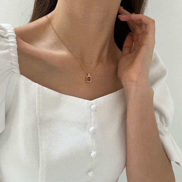 Hot Products Sun Necklace Women Pendant Stainless Steel Jewelry 18K Gold Plated Flower Choker Necklace - Image 2