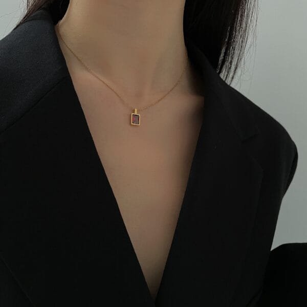 Hot Products Sun Necklace Women Pendant Stainless Steel Jewelry 18K Gold Plated Flower Choker Necklace - Image 4
