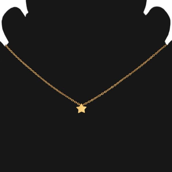 New Heart Moon Star Necklace Women Pendant Gold Plated Choker Necklace Stainless Steel Jewelry - Image 6