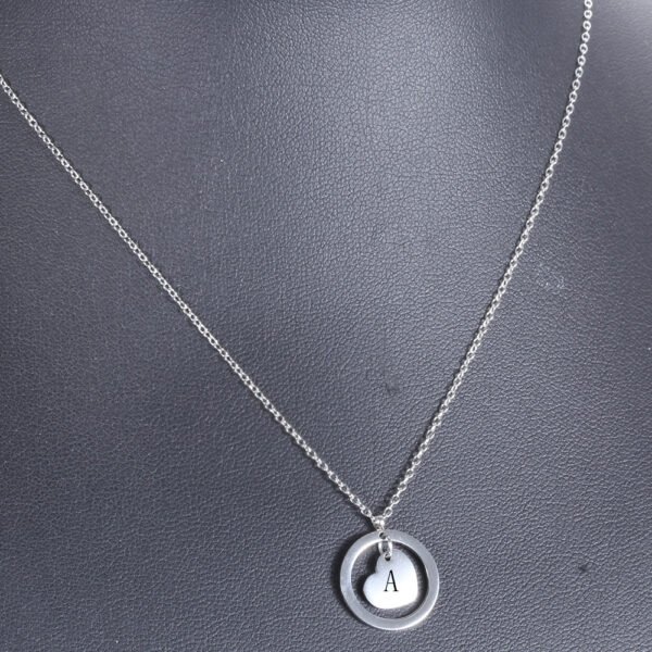 OEM Stamp Heart Necklace for Women Stainless Steel Mirror Polished Custom Made Personalized - Image 3