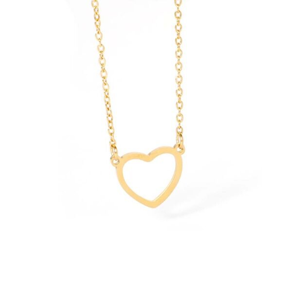Factory Cheap Price Best Gift Heart Pendant Stainless Steel Gold Plated Trendy New Necklace
