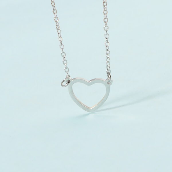 Factory Cheap Price Best Gift Heart Pendant Stainless Steel Gold Plated Trendy New Necklace - صورة 4
