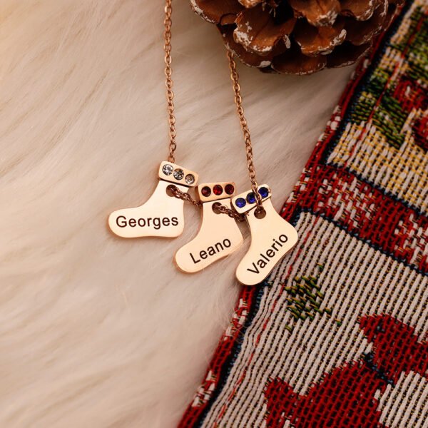 Factory Hot Sales New Mirror Polished Stainless Steel Dainty Shoes Pendant Custom Name Necklace - Imagen 3