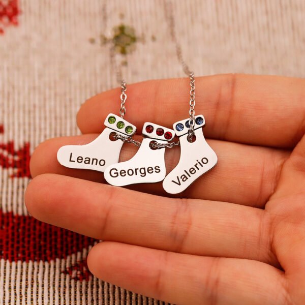 Factory Hot Sales New Mirror Polished Stainless Steel Dainty Shoes Pendant Custom Name Necklace - Imagen 4