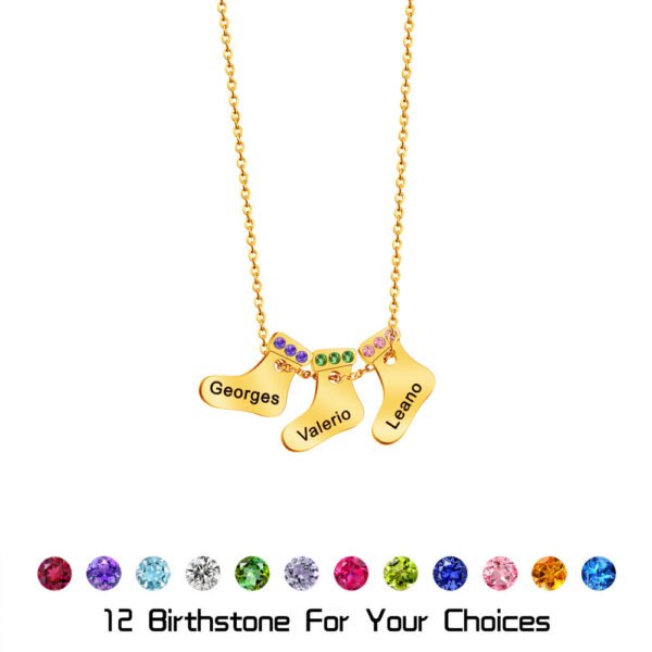 Factory Hot Sales New Mirror Polished Stainless Steel Dainty Shoes Pendant Custom Name Necklace - Imagen 6