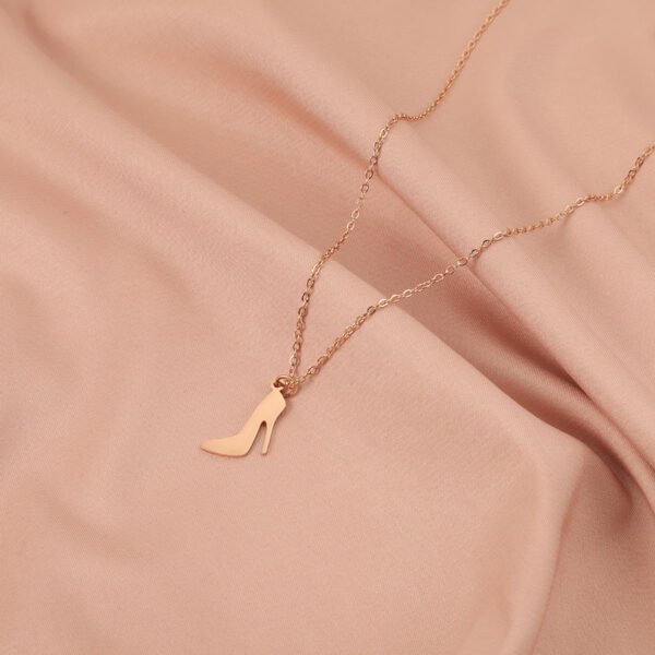 High Quality New Mirror Polished Stainless Steel High Heels Pendant Necklace for Girls - Image 2