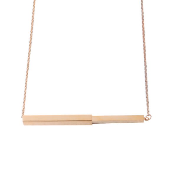 Factory Sales New Design Custom Jewelry Gold Plated Personalized Fashion Hidden Necklace - Imagen 2