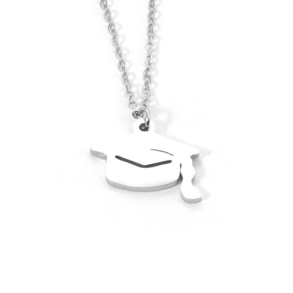 Cheap Stainless Steel Graduation Doctor's Hat Custom Name Gift Gold Plated Jewelry Pendant Custom Fashion Necklaces - Image 3