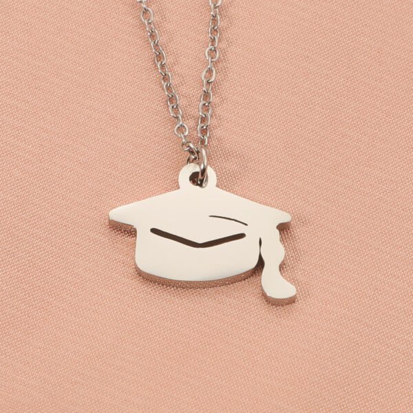 Cheap Stainless Steel Graduation Doctor's Hat Custom Name Gift Gold Plated Jewelry Pendant Custom Fashion Necklaces - Image 5
