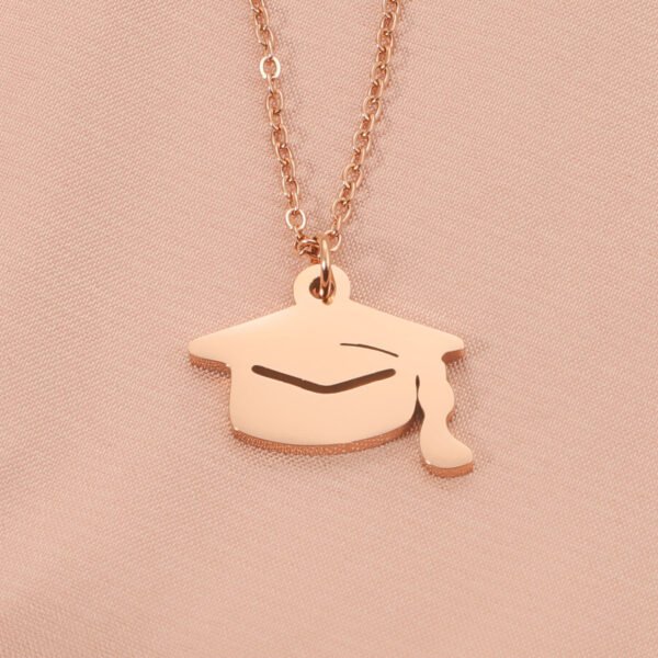 Cheap Stainless Steel Graduation Doctor's Hat Custom Name Gift Gold Plated Jewelry Pendant Custom Fashion Necklaces - Image 6