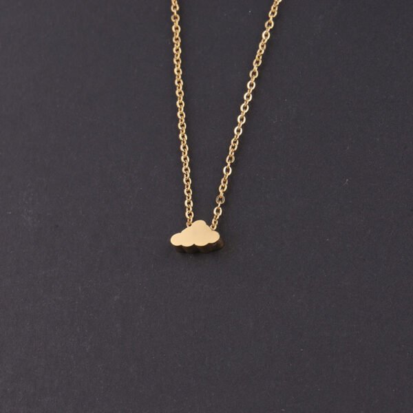 Elegant Women Delicate Stainless Steel Jewelry New Fashion Cloudy Choker Necklace
