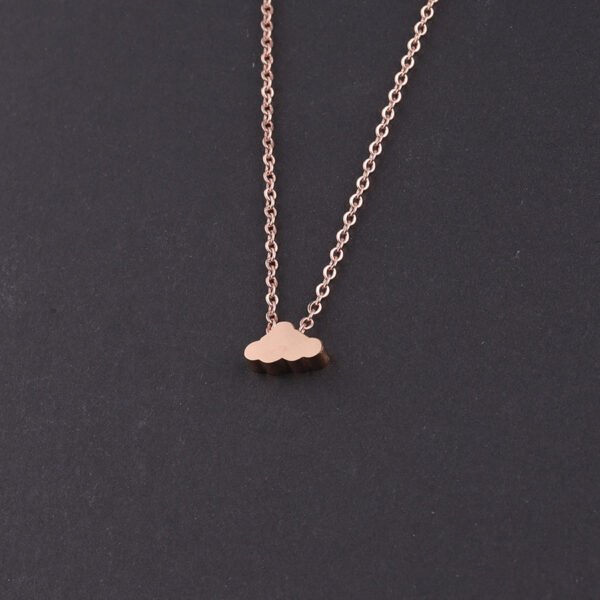 Elegant Women Delicate Stainless Steel Jewelry New Fashion Cloudy Choker Necklace - Image 5