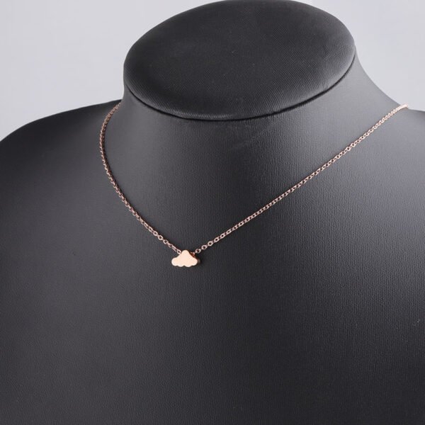 Elegant Women Delicate Stainless Steel Jewelry New Fashion Cloudy Choker Necklace - Image 6