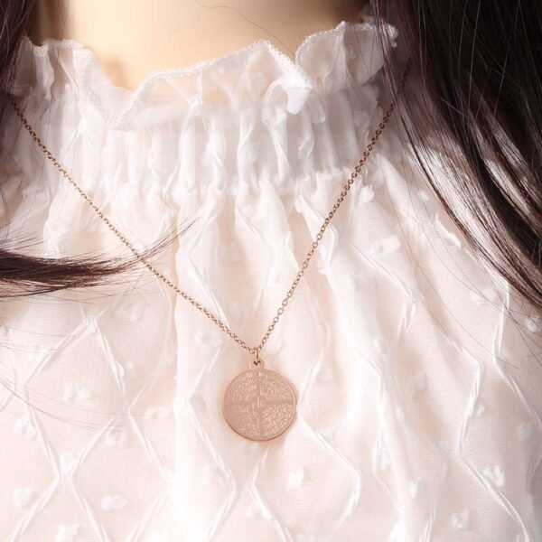 Custom Made Stainless Steel Personalized Jewelry Gold Blessing Inshallah Muslim Engraved Necklace - Image 4