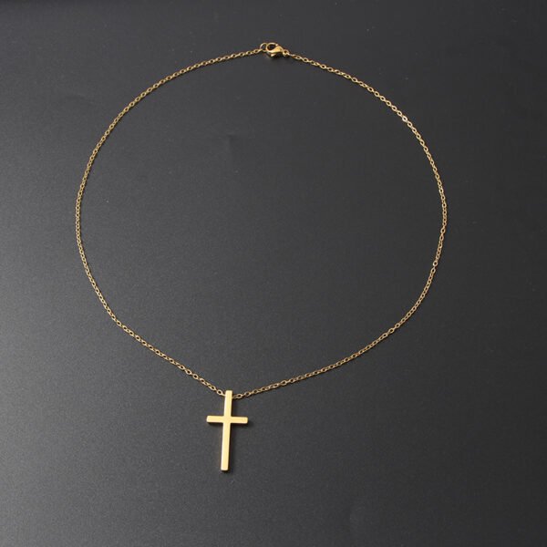 Classic Cross Necklace Fashion New Stainless Steel Chain Cross Pendant Necklace Jewelry for Gift - Image 6