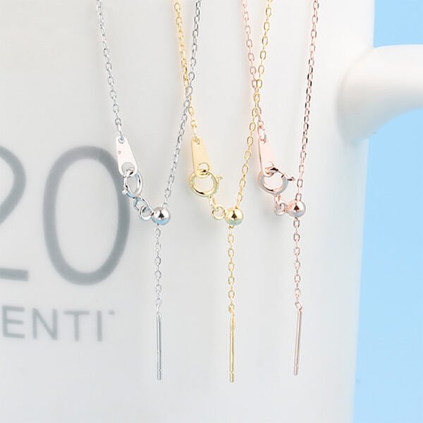 18K Gold Plated 316L Stainless Steel Short DIY Chain Simple Choker Necklace - Image 3