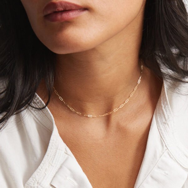 18K Gold Plated 316L Stainless Steel Elegant New Choker Women Necklace
