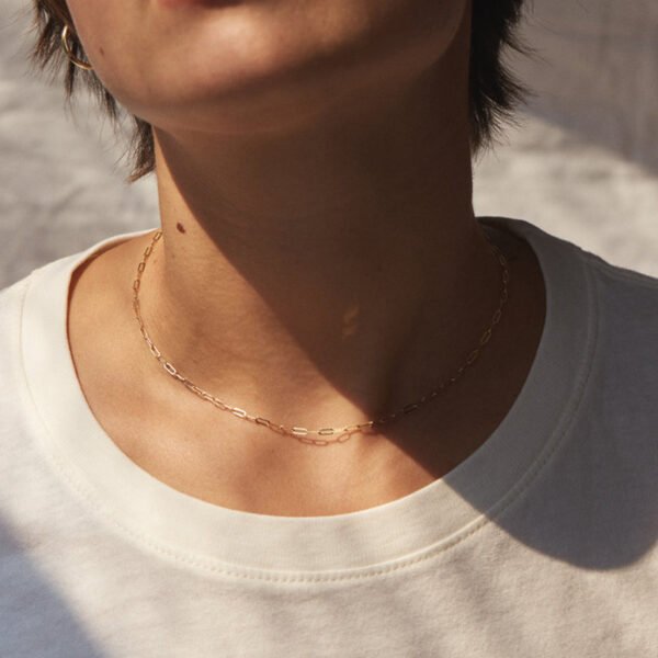 18K Gold Plated 316L Stainless Steel Elegant New Choker Women Necklace - صورة 2