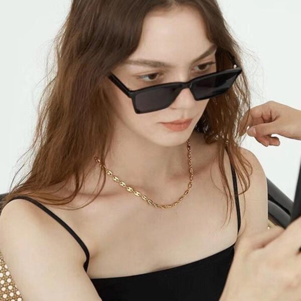 Newest 18k Gold Plated Fashion Necklace Jewelry Chain 2021 for Coffee Bean Pig Nose Shape - صورة 2