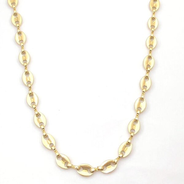 Newest 18k Gold Plated Fashion Necklace Jewelry Chain 2021 for Coffee Bean Pig Nose Shape - صورة 6
