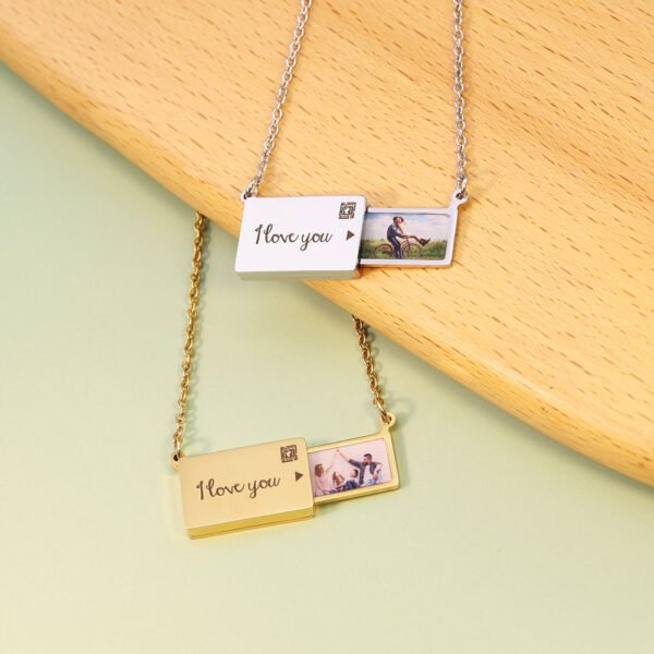 Best Sales Engraved Pendant Customized Custom Name Picture Photo Necklace for 18K PVD Gold Plated