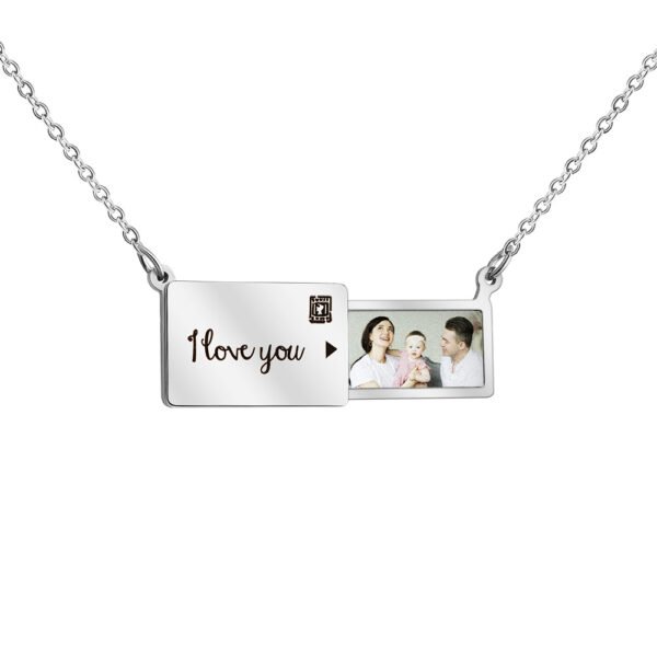 Best Sales Engraved Pendant Customized Custom Name Picture Photo Necklace for 18K PVD Gold Plated - Image 5