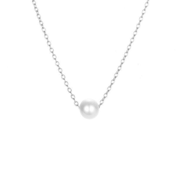 Fashion Christmas Gift Women Stainless Steel Chain Choker Pear Necklace - Image 3