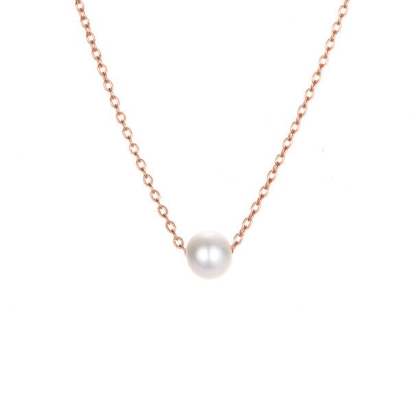 Fashion Christmas Gift Women Stainless Steel Chain Choker Pear Necklace - Image 4