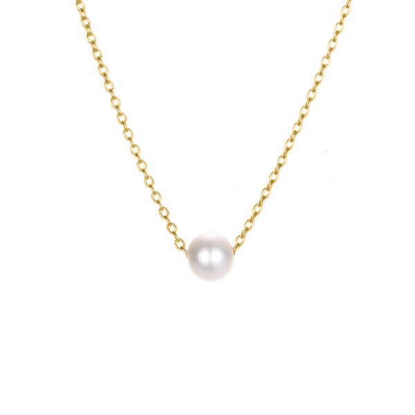 Fashion Christmas Gift Women Stainless Steel Chain Choker Pear Necklace - Image 5