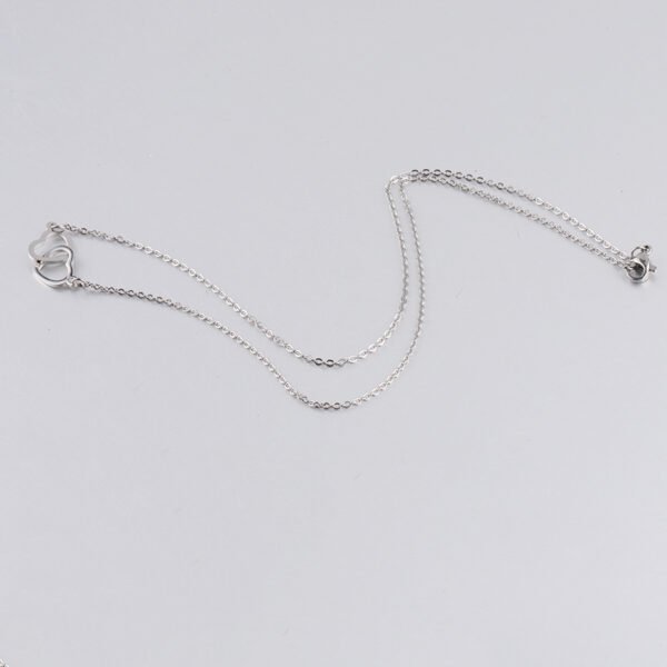 New Fashion Stainless Steel Jewelry Locket Double Heart Necklace for Women - Image 4