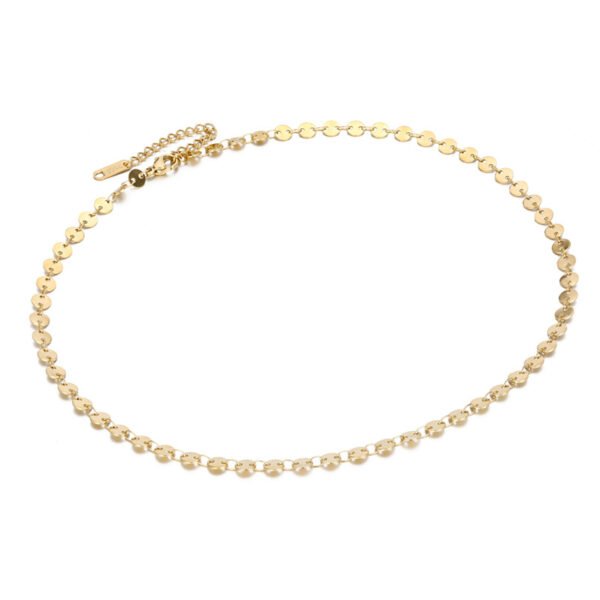 14K Gold Plated 316L Choker Necklace Neckalce Women DIY Simple Stainless Steel Chain Necklace - Image 6
