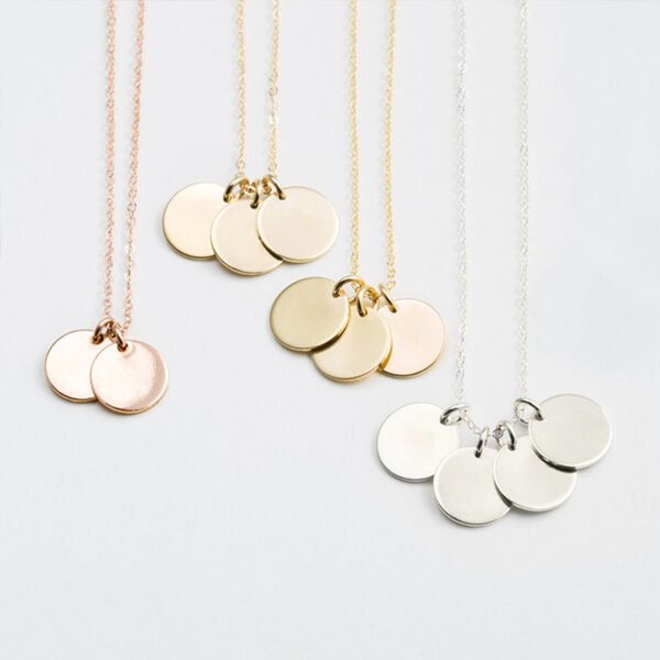 Mirror Polished Stainless Steel Jewelry Custom Logo Name 6mm Round Custom Charms Necklace