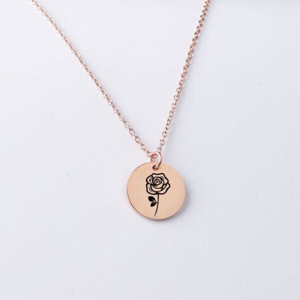 Mirror Polished Stainless Steel Blank Stamp Custom Necklace Logo Customize 20mm Round Pendant Necklace - Image 6