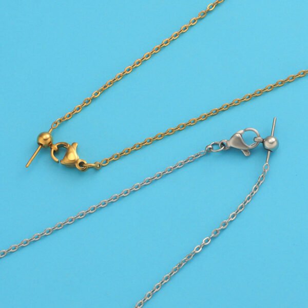 New Fashion Necklace Chain Women'S DIY Jewelry Making Stainless Steel 18K Gold Plated Necklace - صورة 6
