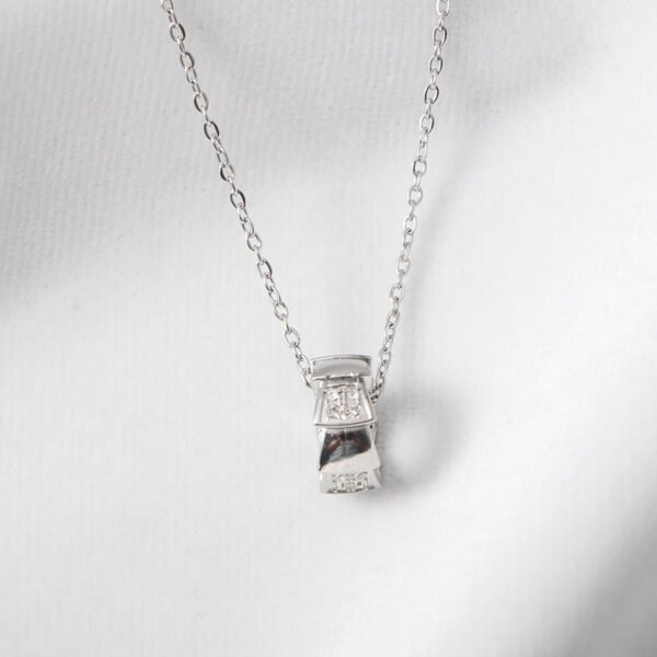 New Arrivals Stainless Steel Necklace Gold Plated Jewelry Gold Circle Pendant Necklace For Women - صورة 6