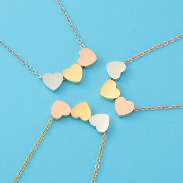On Sale18K Gold Plated Necklace Heart Necklace Statement Women Personalize Stainless Steel Chain Necklace