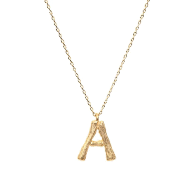 Wholesales Stainless Steel Luxury Initial Pendants Necklace for Women  Bamboo Veins Gold Plated Hip Hop - صورة 3