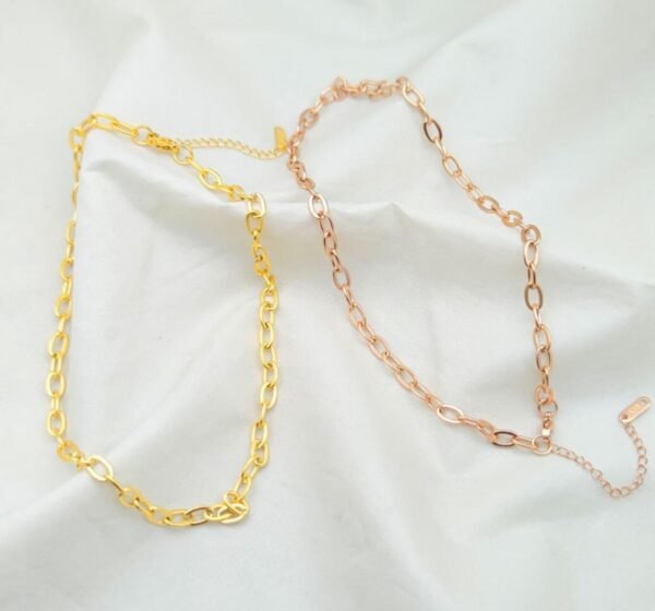 Design Jewelry Stainless Steel Choker Thick Chain Necklace for Women 18k Pvd Gold Plated 2022 New Design - Image 2