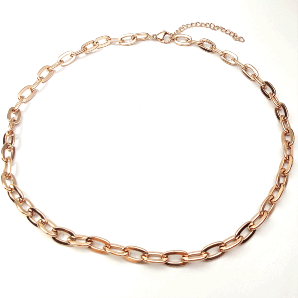 Design Jewelry Stainless Steel Choker Thick Chain Necklace for Women 18k Pvd Gold Plated 2022 New Design - Image 5