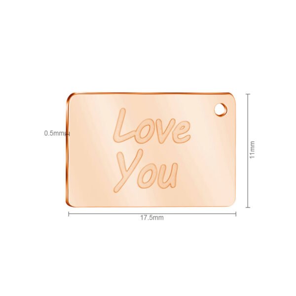 Mirror Polished Stainless Steel Confession Love Lover's Gift Necklace Envelopes - Image 4