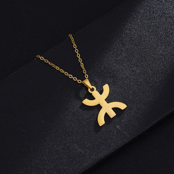 Wholesale Africa Berber People Necklace Stainless Steel Necklace Women Gold Plated New Fashion Jewelry - صورة 3
